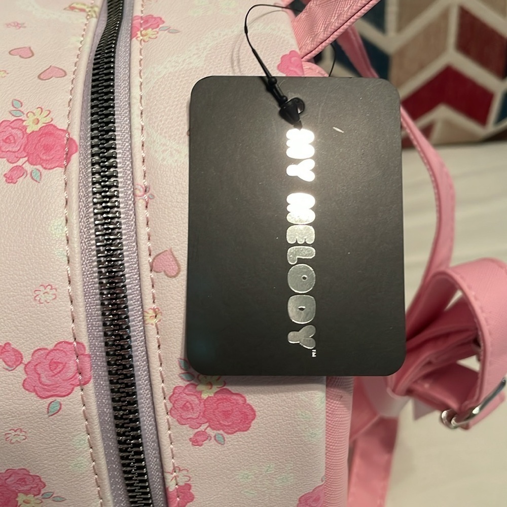 My Melody Bioworld Sanrio Pastel Rose Mini Backpack - Picture 9 of 16